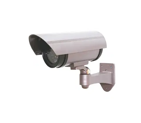IP kamery   1D40 - Maketa bezpečnostní kamery 2xAA IP44 