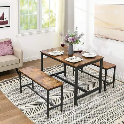 Kuchyňské a jídelní stoly Jídelní stůl kovové nohy 120 x 75 x 75 cm