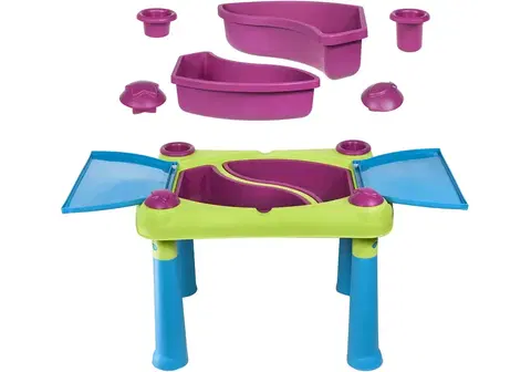 Dětské hřiště KETER Dětský stůl LIVELY TABLE | zelenofialová