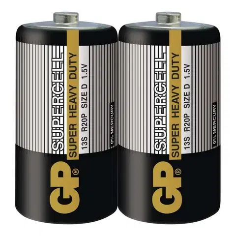 Jednorázové baterie GP Batteries GP Zinkouhlíková baterie GP Supercell R20 (D) fólie 1011402000