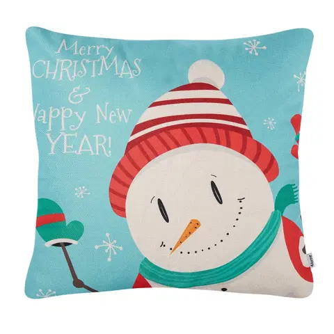 Povlečení 4Home Vánoční povlak na polštářek Happy Snowman, 45 x 45 cm