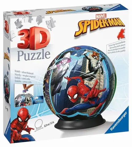 Hračky puzzle RAVENSBURGER - Puzzle-Ball Spiderman 72 dílků