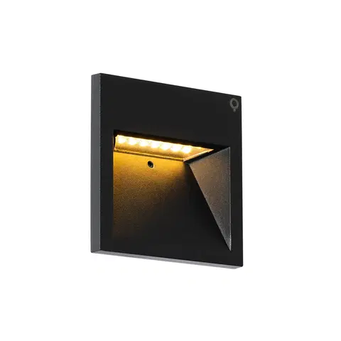 Venkovni nastenne svetlo Moderní nástěnné svítidlo černé včetně LED - Gem 2