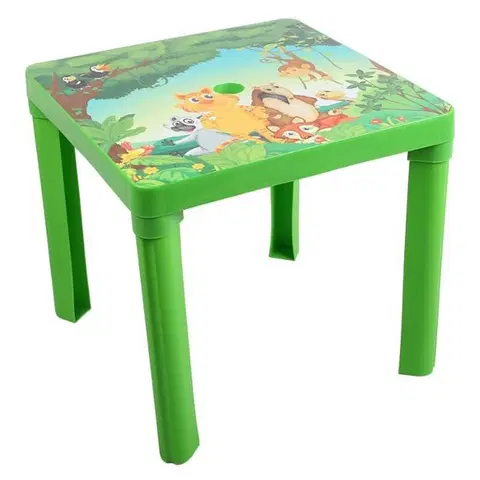 Hračky na zahradu STAR PLUS - Dětský zahradní nábytek - Plastový stůl zelený