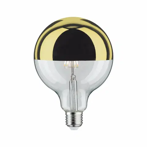 LED žárovky PAULMANN LED Globe 6,5 W E27 zrcadlový svrchlík zlatá teplá bílá stmívatelné 286.78