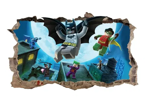 Pohádkové postavičky Nálepka na zeď Batman Superhero 47x77cm
