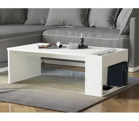 Konferenční stoly  Konferenční stolek VIEW 34x95 cm bílá 