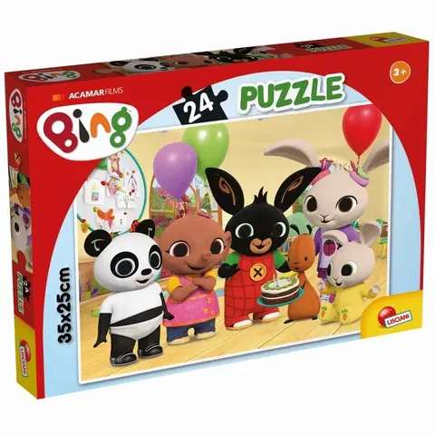 Hračky puzzle LISCIANIGIOCH - Bing Puzzle 24 - Happy Birthday!