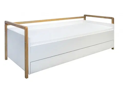 Dětské postýlky Kocot kids Dětská postel Victor II 180x80 cm bílá, varianta 80x180, se šuplíky, bez matrace