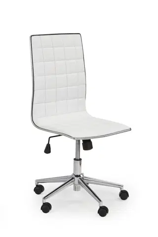 Kancelářské židle HALMAR Kancelářská židle Rolo bílá