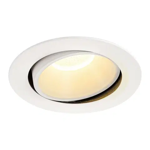 LED podhledová svítidla SLV BIG WHITE NUMINOS MOVE DL XL vnitřní LED zápustné stropní svítidlo bílá/bílá 3000 K 55° otočné a výkyvné 1003740