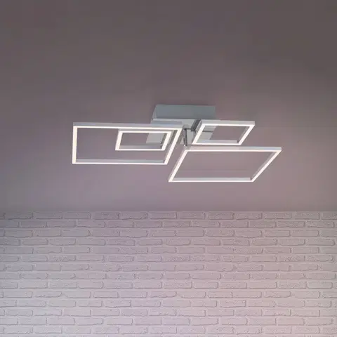 Stropní svítidla Briloner LED stropní světlo Frames 2 malé/2 velké čtverce