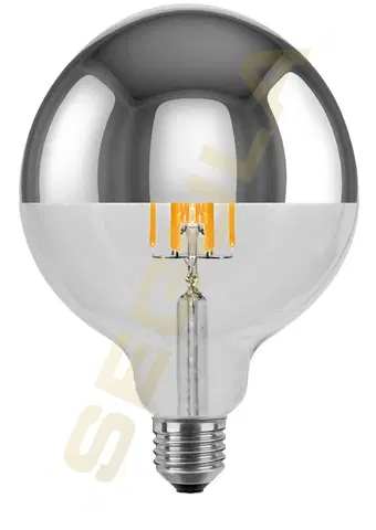 LED žárovky Segula 55490 LED koule 125 zrcadlový vrchlík stříbrná E27 6,5 W (45 W) 550 Lm 2.700 K