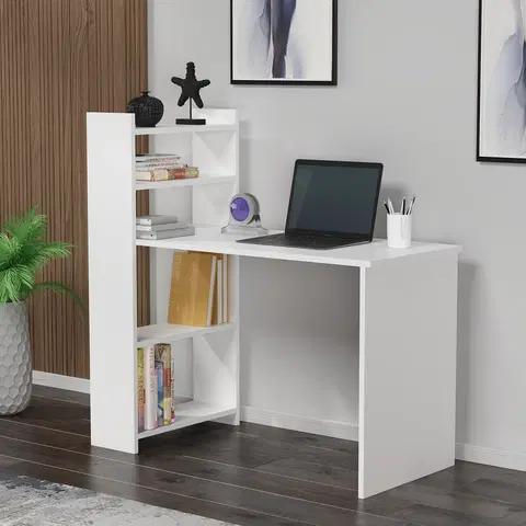 Kancelářské a psací stoly Psací stůl ENNA bílý