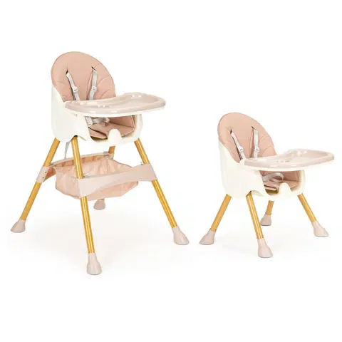 Jídelní židličky Jídelní židlička 2v1 POPPY EcoToys růžová