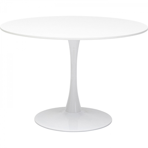 Kulaté jídelní stoly KARE Design Kulatý jídelní stůl Schickeria - bilý, Ø110
