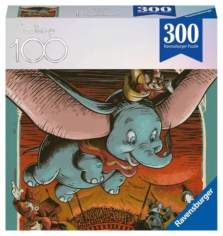 Hračky puzzle RAVENSBURGER - Disney 100 let: dumbo 300 dílků