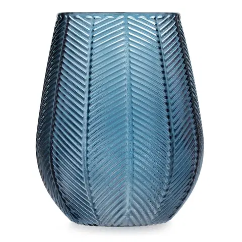 Dekorativní vázy Váza AmeliaHome Vitoria tmavě modrá, velikost 12*13,5