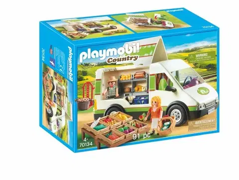 Hračky stavebnice PLAYMOBIL - Pojízdná farmářská prodejna