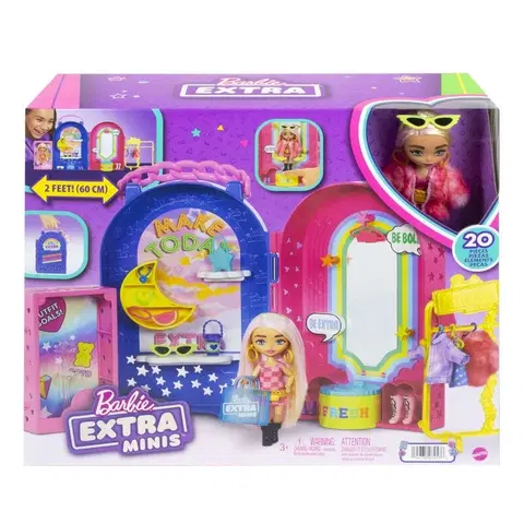Hračky panenky MATTEL - Barbie Extra Minis Butik S Módou