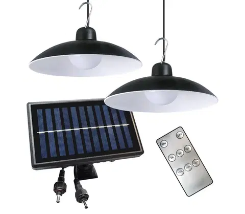 Zahradní lampy  SADA 2x LED Stmívatelné solární závěsné svítidlo LED/6W/3,7V 2000 mAh IP44 + DO 