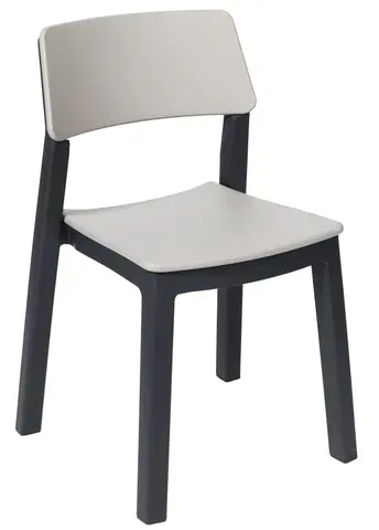 Zahradní židle Zahradní židle BISTROT ITALIA Rojaplast Černá / bílá
