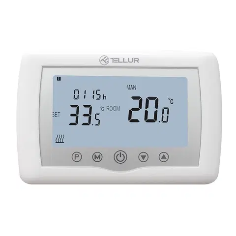 Domovní alarmy Tellur WiFi smart termostat, bílý