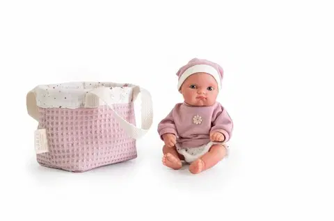 Hračky panenky ANTONIO JUAN - 85212 Mufly - realistická panenka miminko s celovinylovým tělem - 21 cm