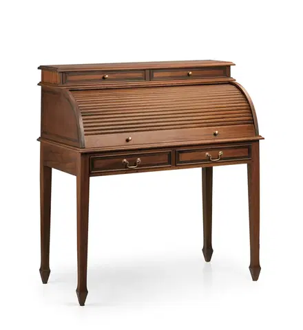 Stylové a luxusní pracovní a psací stoly Estila Rustikální luxusní psací stůl se sekretářem M-Vintage 103cm v klasickém stylu