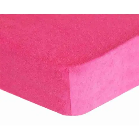 Prostěradla Forbyt, Prostěradlo, Froté Premium, růžové 180 x 200 cm