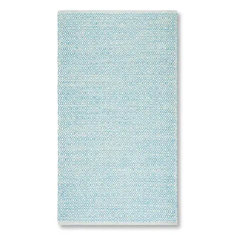 Hladce tkaný koberce Ručně Tkaný Koberec Carola 2, 80/150cm, Modrá