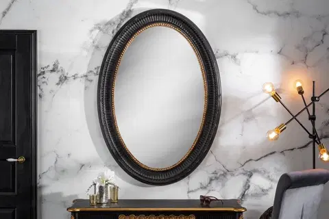 Zrcadla LuxD Nástěnné zrcadlo Kathleen 135 cm černo - zlaté