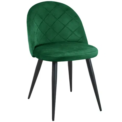 Židle Ak furniture Čalouněná designová židle Poppy zelená