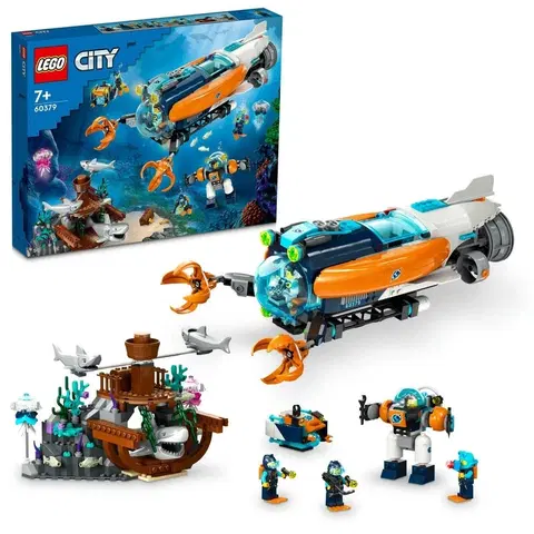 Hračky LEGO LEGO - City 60379 Průzkumná ponorka na dně moře