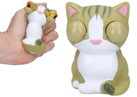 Hračky WIKY - Mačkací zvířátko Kočka 8cm