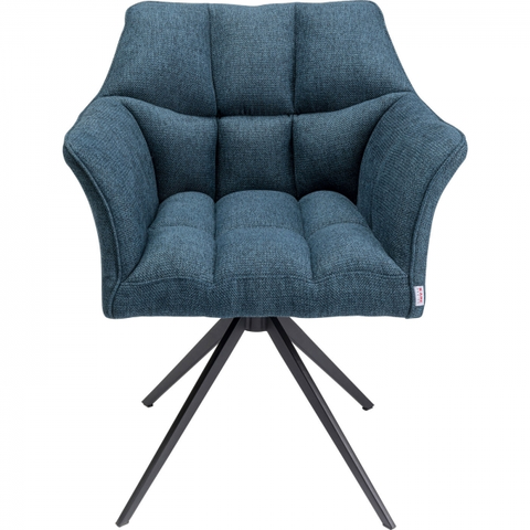 Jídelní židle KARE Design Otočná židle Thinktank - modrá