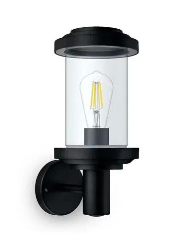 Moderní venkovní nástěnná svítidla Philips Listra venkovní nástěnné svítidlo E27 max. 25W bez zdroje IP44, černé