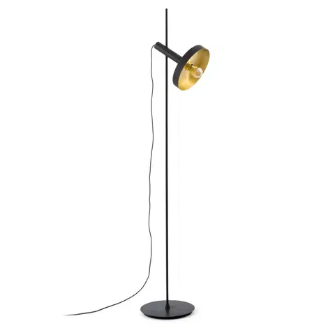 Designové stojací lampy FARO WHIZZ černá/zlatá stojací lampa