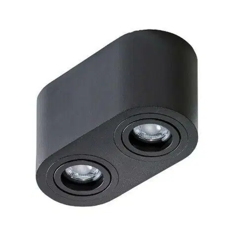 Moderní bodová svítidla Stropní bodové přisazené svítidlo AZzardo Brant 2 black AZ2821 GU10 2x50W IP20 18cm černé