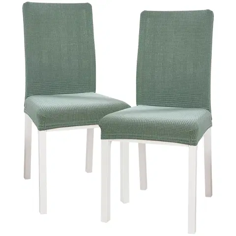Doplňky do ložnice 4Home Napínací potah na židli Magic clean zelená, 45 - 50 cm, sada 2 ks 