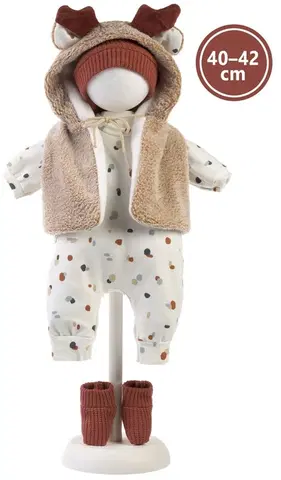 Hračky panenky LLORENS - M740-18 obleček pro panenku miminko NEW BORN velikosti 40-42 cm