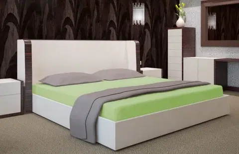 Ložní prostěradla Bavlněná zelená plachta na postel