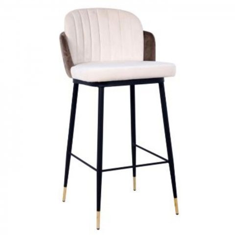Barové židle KARE Design Barová stolička Hojas - béžová