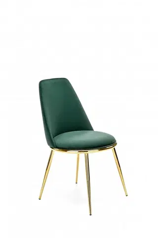 Jídelní sety Jídelní židle K460 Halmar Tmavě zelená