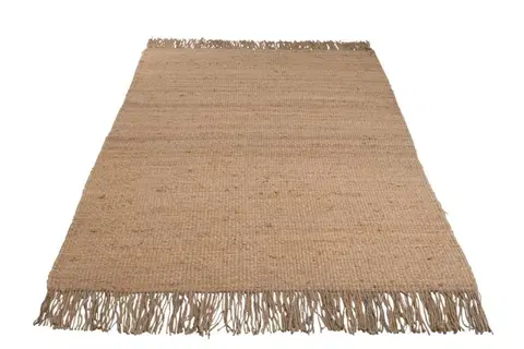 Koberce a koberečky Koberec Frayed jutový s trásněmi - 200*300 cm J-Line by Jolipa 88791