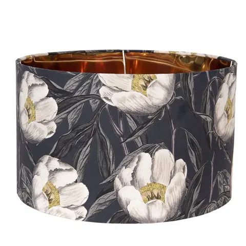 Svítidla Textilní stínidlo s květinovým motivem Cigogne – Ø 45*28 cm Clayre & Eef 6LAK0481