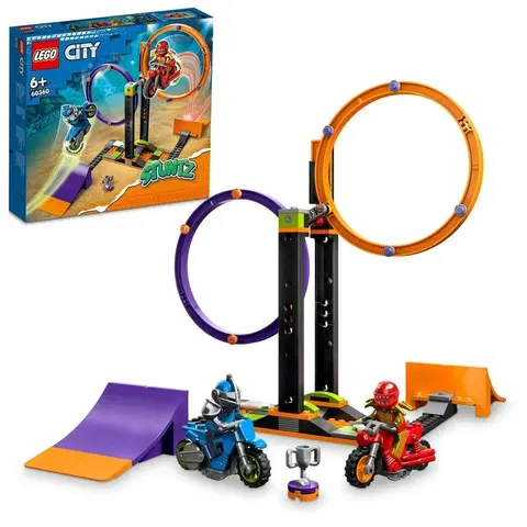Hračky LEGO LEGO - City 60360 Kaskadérská výzva s rotujícími kruhy