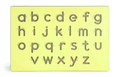 Hračky VIGA - Dřevěná tabule na výuku psaní-malá písmena