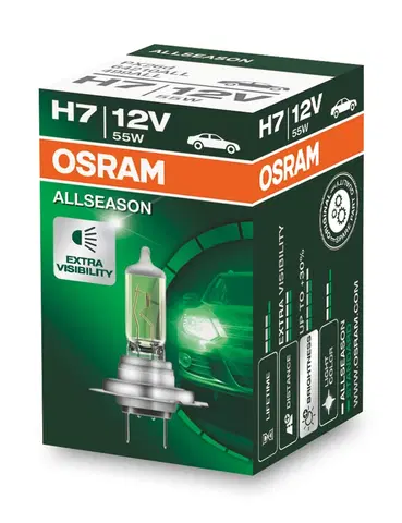 Autožárovky OSRAM H7 64210ALL ALLSEASON Super +30% 55W 12V PX26d krabička