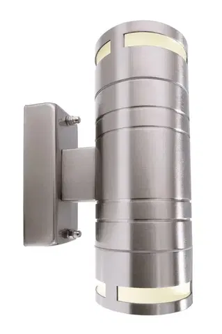 Moderní venkovní nástěnná svítidla Light Impressions Kapego nástěnné přisazené svítidlo Zilly II Up and Down 220-240V AC/50-60Hz GU10 2x max. 35,00 W 178 mm stříbrná 731010